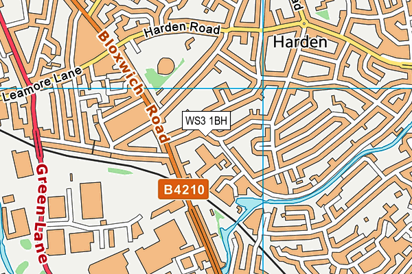 WS3 1BH map - OS VectorMap District (Ordnance Survey)