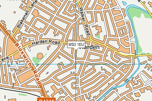 WS3 1EU map - OS VectorMap District (Ordnance Survey)