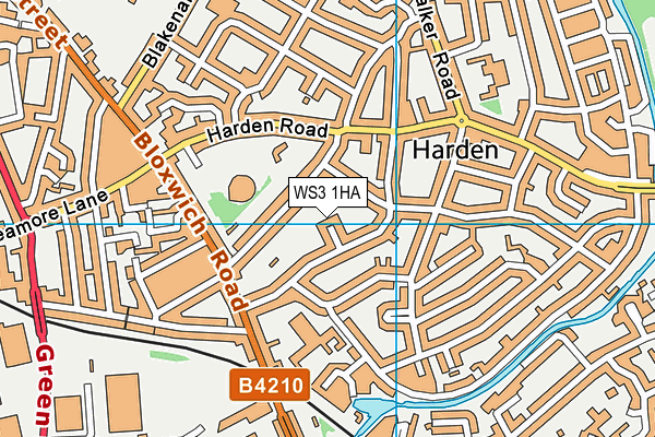 WS3 1HA map - OS VectorMap District (Ordnance Survey)