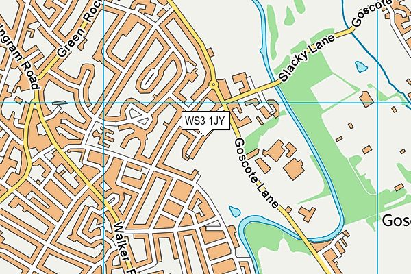 WS3 1JY map - OS VectorMap District (Ordnance Survey)