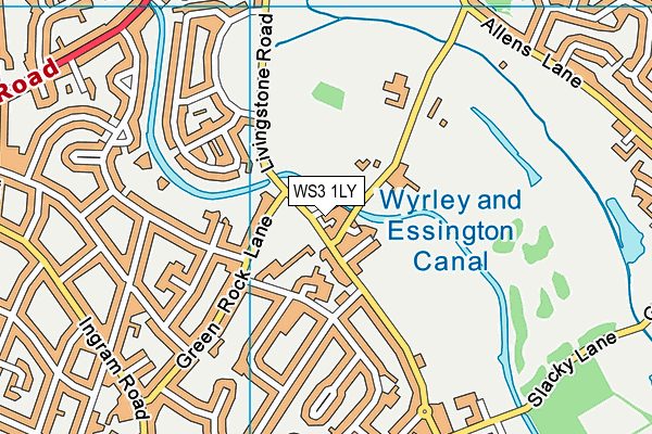 Rivers Primary Academy map (WS3 1LY) - OS VectorMap District (Ordnance Survey)