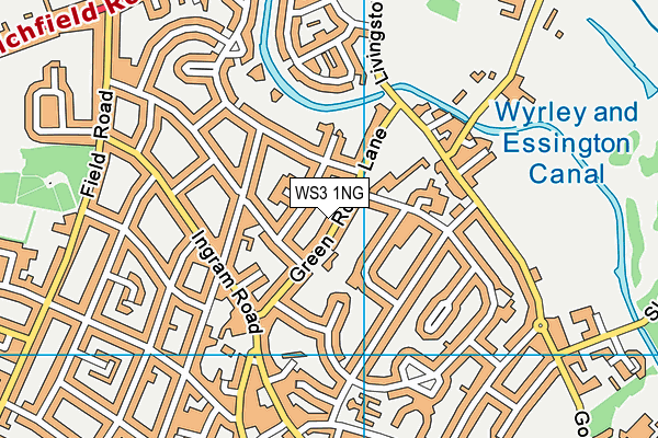 WS3 1NG map - OS VectorMap District (Ordnance Survey)