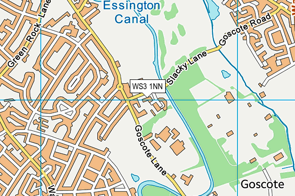 WS3 1NN map - OS VectorMap District (Ordnance Survey)