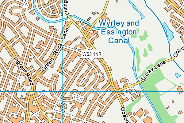 WS3 1NR map - OS VectorMap District (Ordnance Survey)