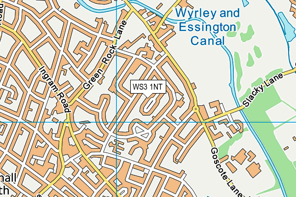 WS3 1NT map - OS VectorMap District (Ordnance Survey)