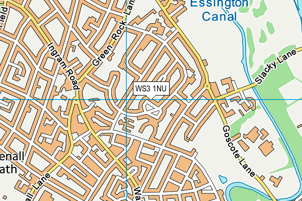 WS3 1NU map - OS VectorMap District (Ordnance Survey)