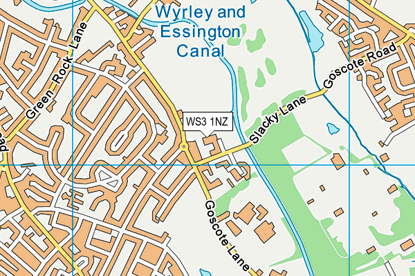 WS3 1NZ map - OS VectorMap District (Ordnance Survey)