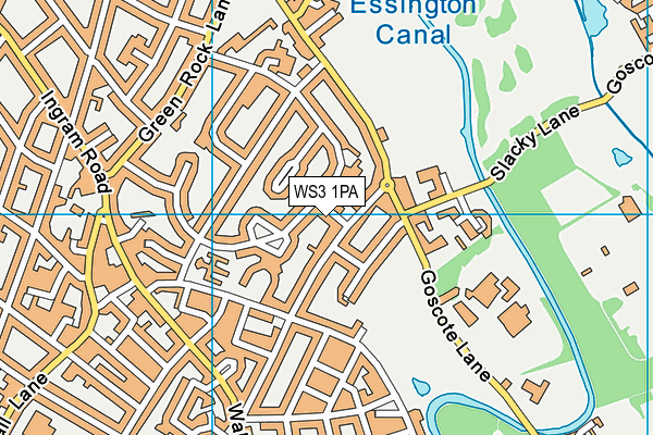 WS3 1PA map - OS VectorMap District (Ordnance Survey)