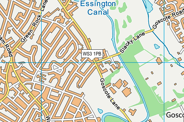 WS3 1PB map - OS VectorMap District (Ordnance Survey)