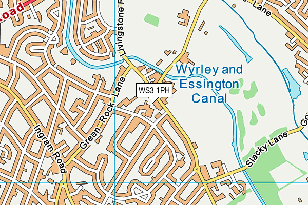 WS3 1PH map - OS VectorMap District (Ordnance Survey)