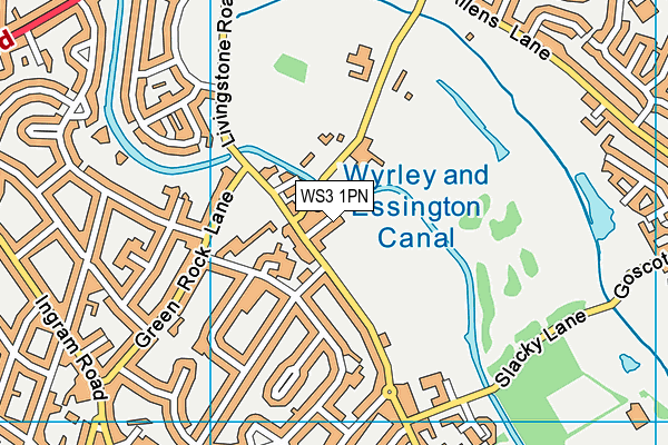 WS3 1PN map - OS VectorMap District (Ordnance Survey)