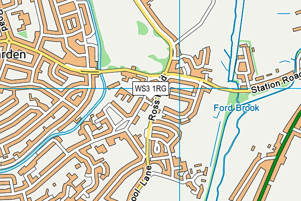 WS3 1RG map - OS VectorMap District (Ordnance Survey)
