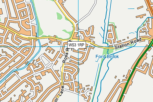 WS3 1RP map - OS VectorMap District (Ordnance Survey)