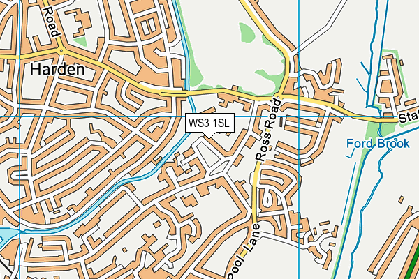 WS3 1SL map - OS VectorMap District (Ordnance Survey)