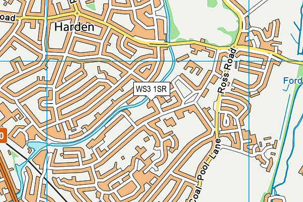 WS3 1SR map - OS VectorMap District (Ordnance Survey)