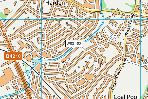 WS3 1SS map - OS VectorMap District (Ordnance Survey)