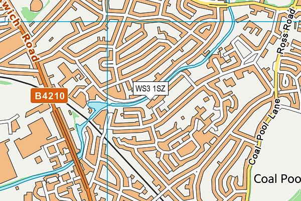 WS3 1SZ map - OS VectorMap District (Ordnance Survey)