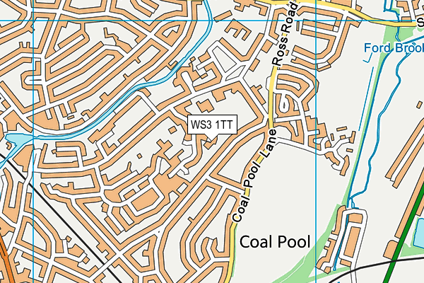 WS3 1TT map - OS VectorMap District (Ordnance Survey)