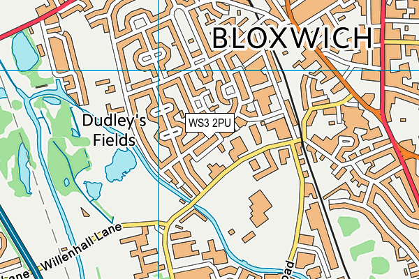 WS3 2PU map - OS VectorMap District (Ordnance Survey)