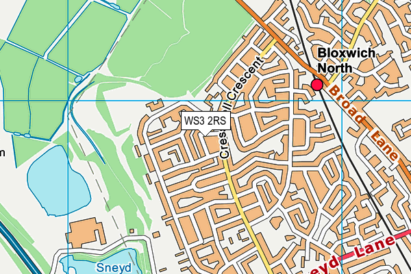 WS3 2RS map - OS VectorMap District (Ordnance Survey)