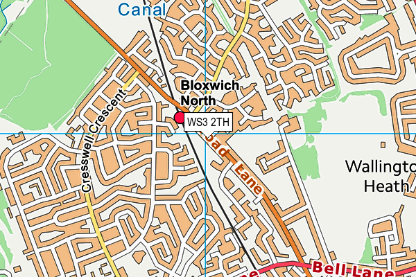 WS3 2TH map - OS VectorMap District (Ordnance Survey)