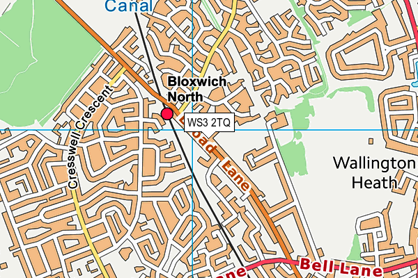 WS3 2TQ map - OS VectorMap District (Ordnance Survey)