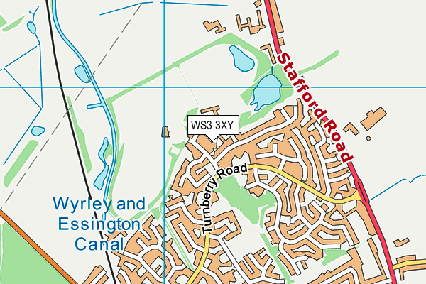 WS3 3XY map - OS VectorMap District (Ordnance Survey)