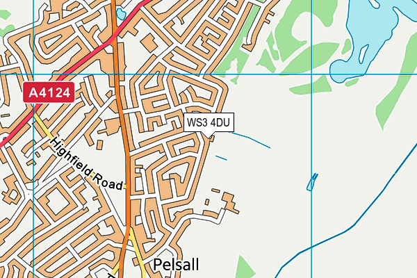 WS3 4DU map - OS VectorMap District (Ordnance Survey)