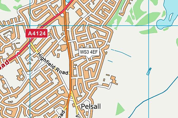 WS3 4EF map - OS VectorMap District (Ordnance Survey)