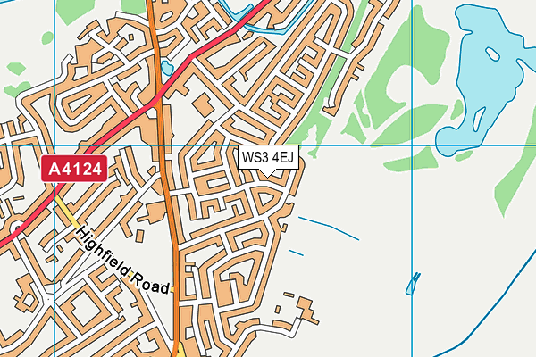 WS3 4EJ map - OS VectorMap District (Ordnance Survey)