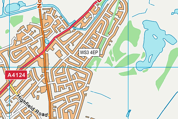 WS3 4EP map - OS VectorMap District (Ordnance Survey)