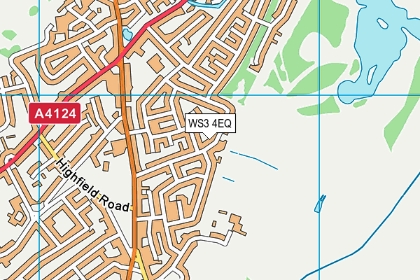 WS3 4EQ map - OS VectorMap District (Ordnance Survey)