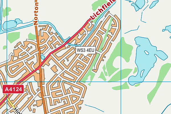 WS3 4EU map - OS VectorMap District (Ordnance Survey)