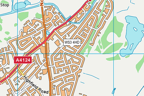 WS3 4HD map - OS VectorMap District (Ordnance Survey)