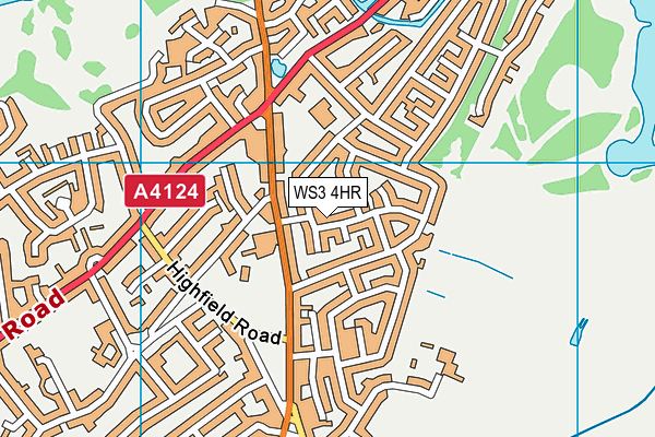 WS3 4HR map - OS VectorMap District (Ordnance Survey)