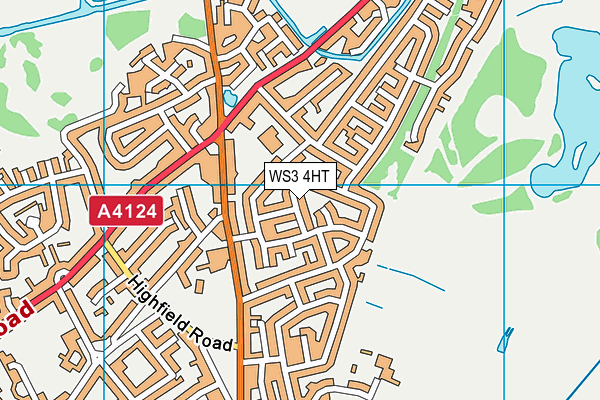WS3 4HT map - OS VectorMap District (Ordnance Survey)