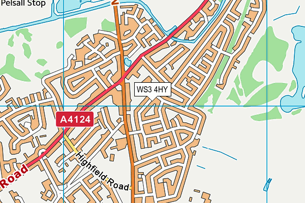 WS3 4HY map - OS VectorMap District (Ordnance Survey)