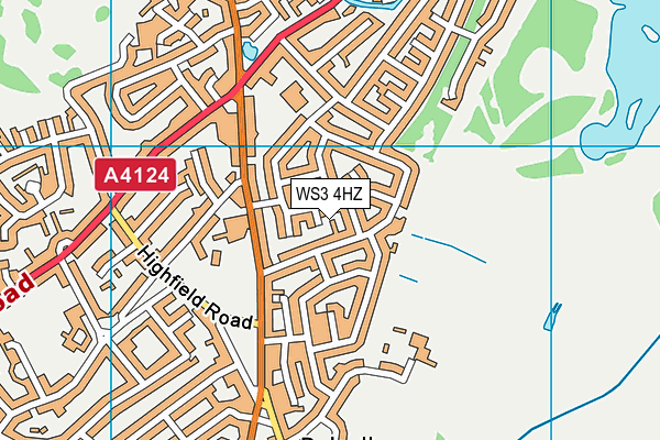 WS3 4HZ map - OS VectorMap District (Ordnance Survey)