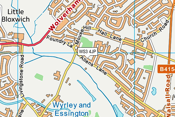 WS3 4JP map - OS VectorMap District (Ordnance Survey)