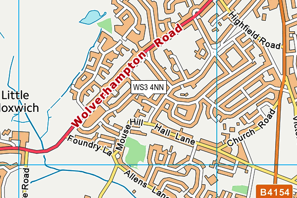 WS3 4NN map - OS VectorMap District (Ordnance Survey)