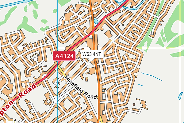 WS3 4NT map - OS VectorMap District (Ordnance Survey)