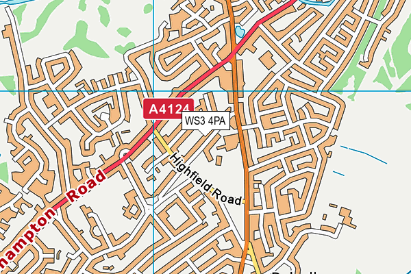WS3 4PA map - OS VectorMap District (Ordnance Survey)