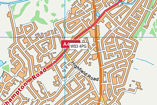WS3 4PG map - OS VectorMap District (Ordnance Survey)