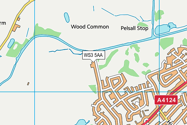WS3 5AA map - OS VectorMap District (Ordnance Survey)