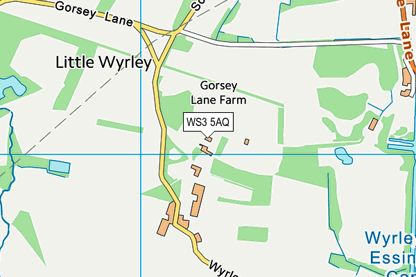 WS3 5AQ map - OS VectorMap District (Ordnance Survey)