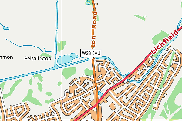 WS3 5AU map - OS VectorMap District (Ordnance Survey)