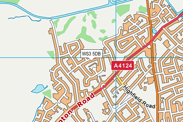 WS3 5DB map - OS VectorMap District (Ordnance Survey)