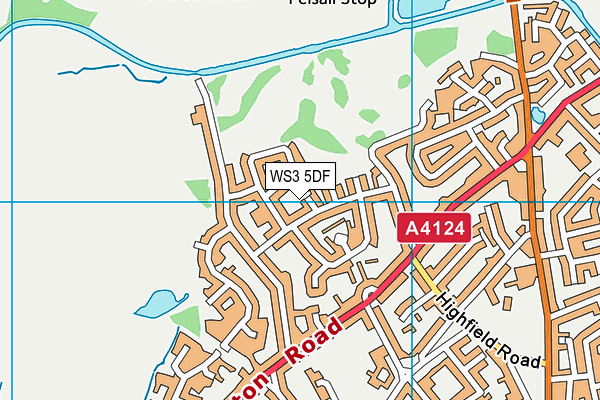 WS3 5DF map - OS VectorMap District (Ordnance Survey)