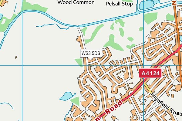 WS3 5DS map - OS VectorMap District (Ordnance Survey)
