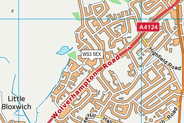 WS3 5EX map - OS VectorMap District (Ordnance Survey)